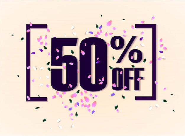 50% de desconto na promoção de desconto