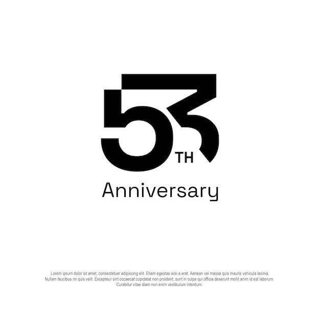 53º aniversário do logotipo