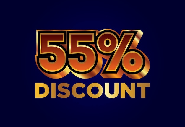 Vetor 55 etiquetas de desconto e venda oferta especial de ícone de etiqueta de preço