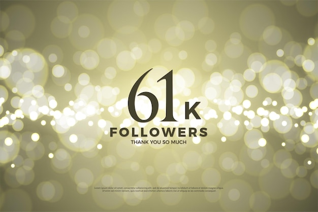 61k seguidores com bolhas brilhantes.