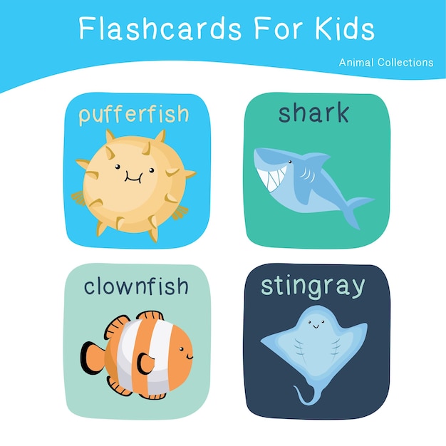 62 flashcards de animais