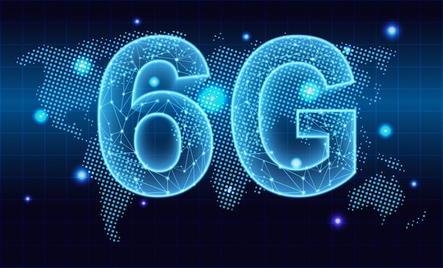 6g nova conexão sem fio à internet wifi. fundo de tecnologia.