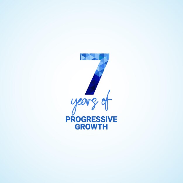 7 anos de crescimento progressivo