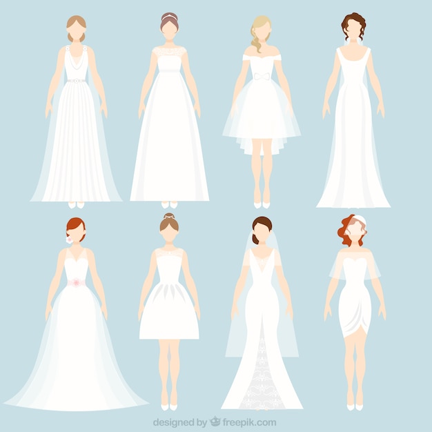 8 vestidos de noiva diferentes