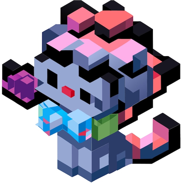 Vetor 8bit arcade blossoms pixel art arranjo de flores na arte do jogo