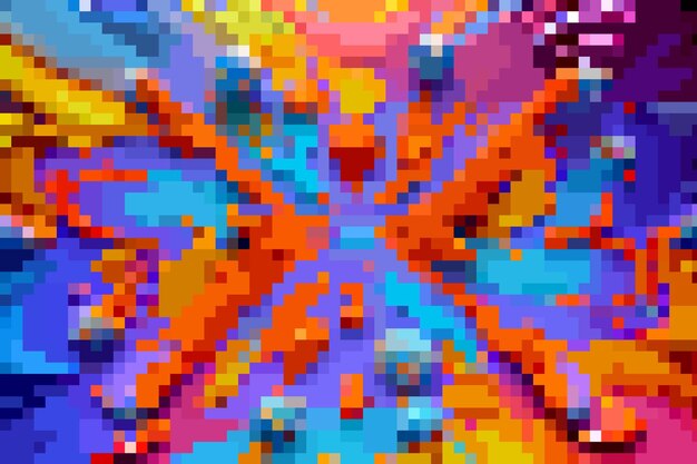 Vetor 8bit pixel abstração vetorial fundo cor de fundo conceito colorido arte criativa