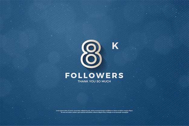 8k seguidores com bokeh