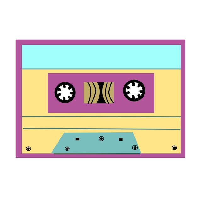 90s retro elemento cassete ou 80s ou y2k elemento retro design