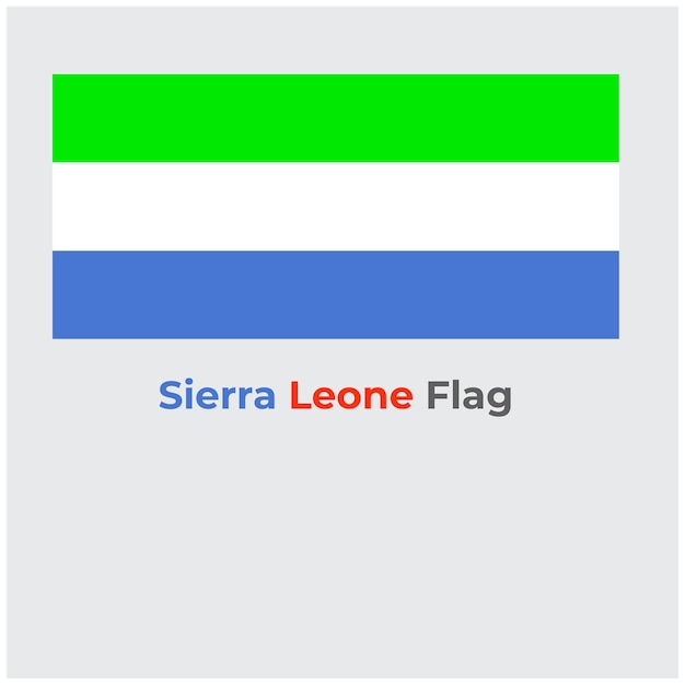 A bandeira da serra leoa