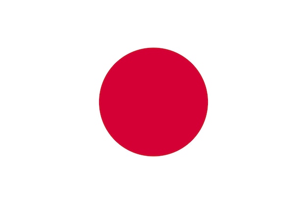 Vetor a bandeira do japão vector estilo simples