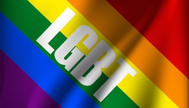 A bandeira do orgulho lgbt ou bandeira do orgulho do arco-íris inclui a bandeira do bissexual gay lésbica