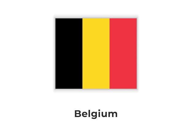 A bandeira nacional da bélgica