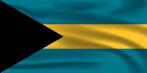 A bandeira nacional das bahamas