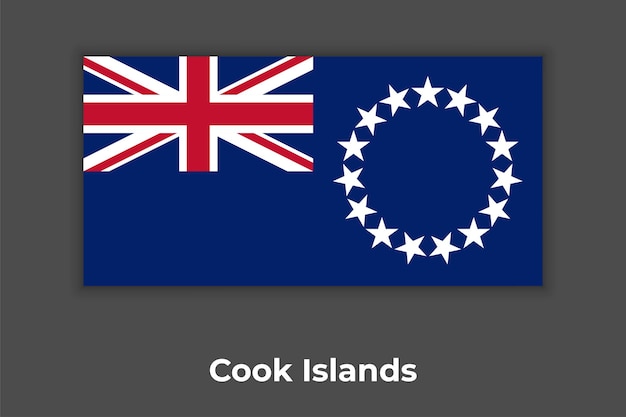 A bandeira nacional das Ilhas Cook