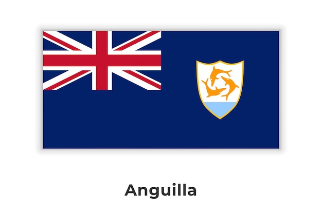 A bandeira nacional de anguila