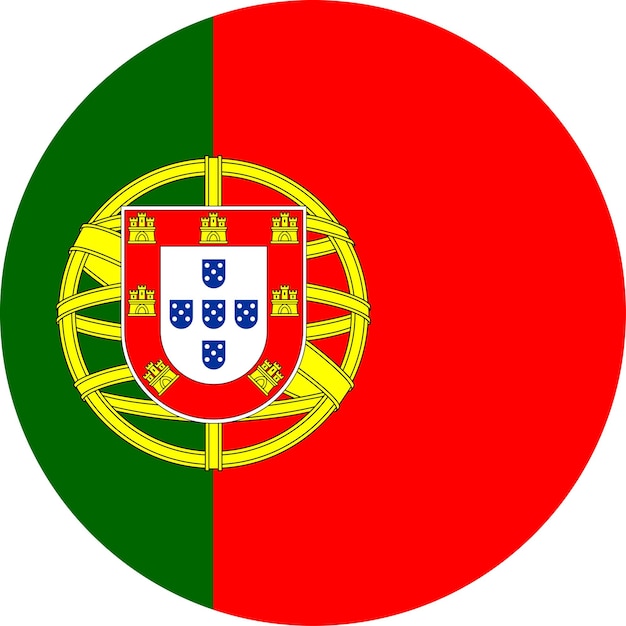 A bandeira nacional do mundo português