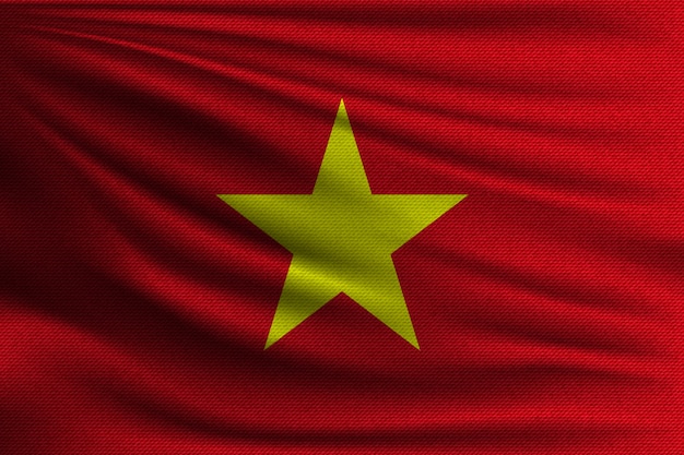 A bandeira nacional do vietnã.