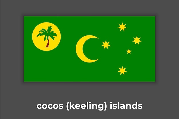 A bandeira nacional dos cocos