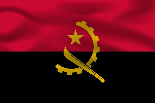 A bandeira nacional realista de Angola