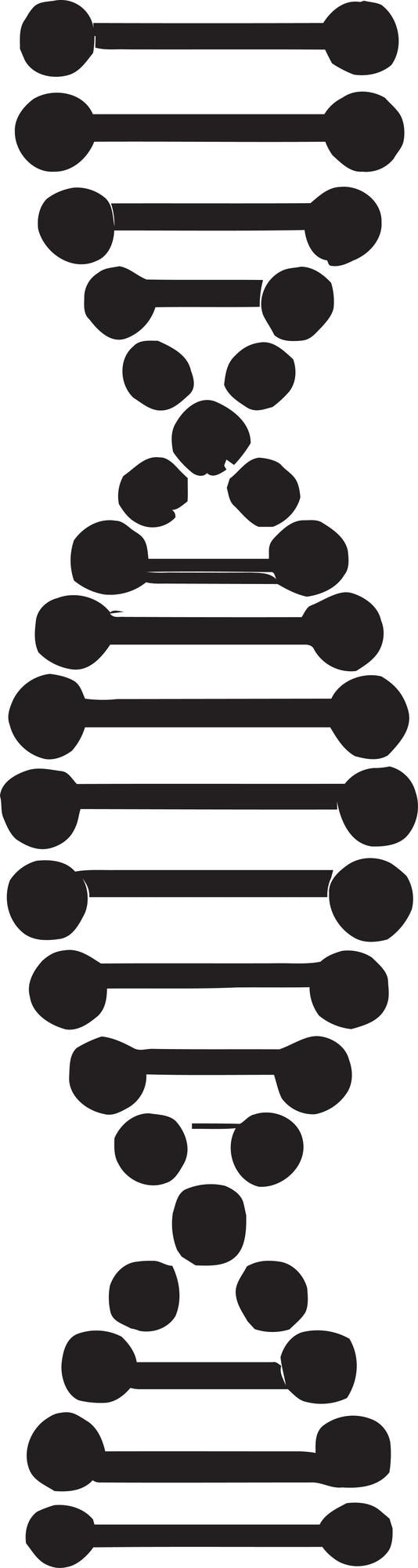 Vetor a base do design de emblema de ícone de dna de herança