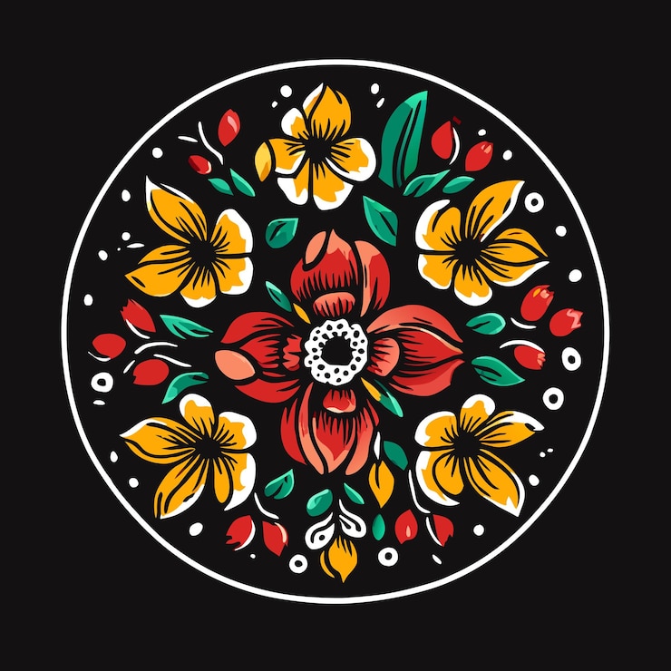 Vetor a elegância floral revela pétalas suaves que cercam a pureza