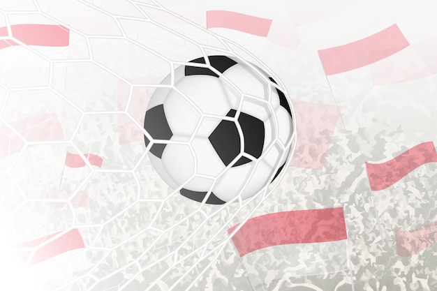 A equipe nacional de futebol da Indonésia marcou um gol