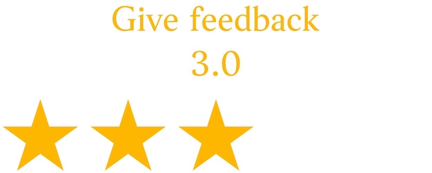 A estrela de classificação fornece o conceito de design de feedback do usuário