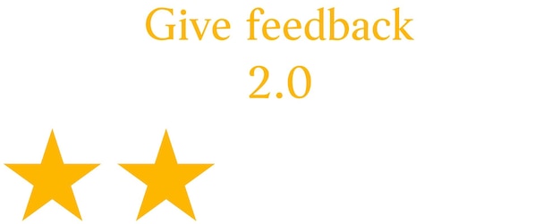 A estrela de classificação fornece o conceito de design de feedback do usuário