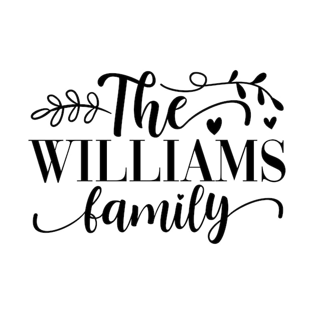 Vetor a família williams svg