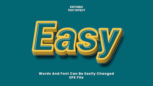 A fonte editável do efeito de texto e o Word podem ser alterados