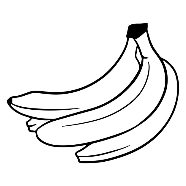 Linha Preto Da Banana a Colorir Desde O Início E Fresco Ilustração Stock -  Ilustração de fresco, fundo: 149376569