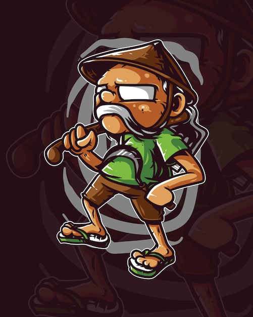a ilustração do fazendeiro