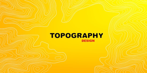 A ilustração estilizada do mapa de cores topográficas