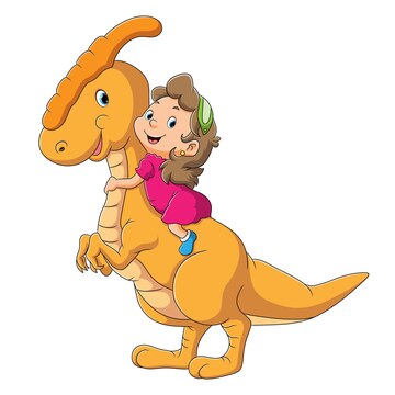 Imaginação, Divertimento, Jogo, Menina, Dinoaur Foto de Stock - Imagem de  menina, tiranossauro: 123573258