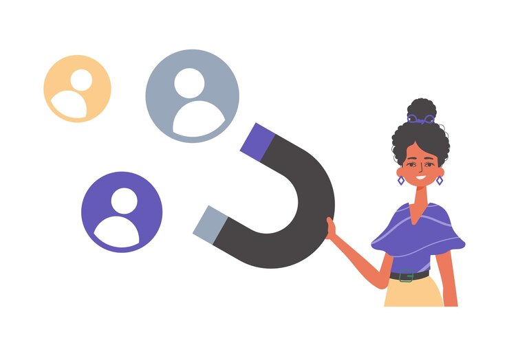 Vetor a namorada segura uma agitação em seu dado que atrai a ilustração vetorial de estilo moderno