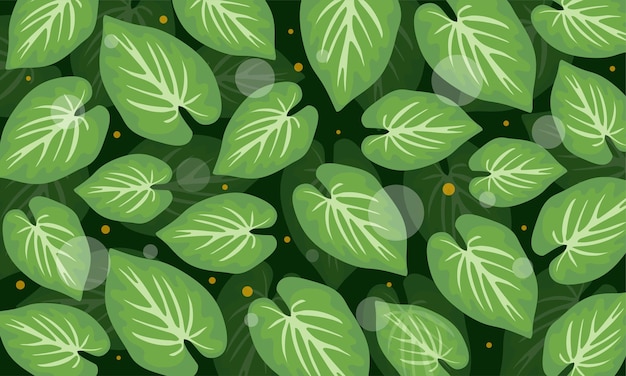 a natureza das plantas deixa o plano de fundo para o design vetorial de ecologia