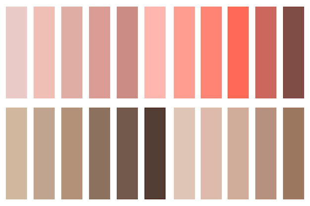 A paleta de cores de rosas textura com um padrão de vetor gradiente de fundo rosa