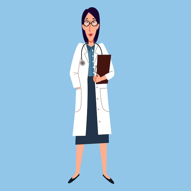 A personagem de uma completa médica europeia