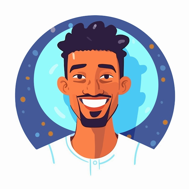 a Retrato e avatar de homem Riso e alegria sorriso e calma Diversidade de personagens