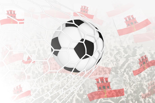 A seleção nacional de futebol de Gibraltar marcou o gol