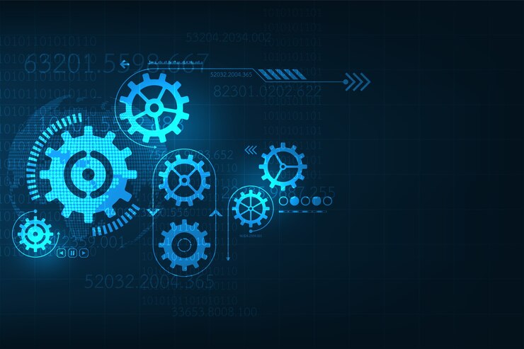 Vetor a tecnologia está conduzindo o mundo.
