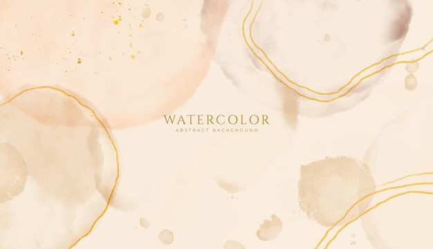 Abaixo de aquarela horizontal abstrata Ilustração de fundo de espaço vazio de cor clara neutra