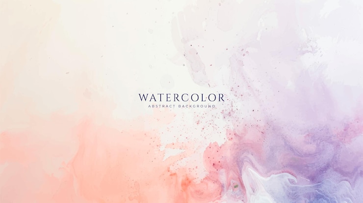 Vetor abaixo de aquarela horizontal abstrata ilustração de fundo de espaço vazio de cor clara neutra