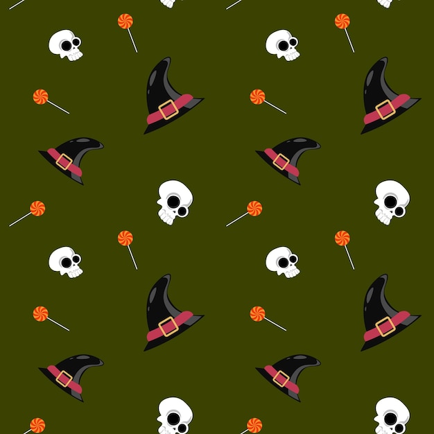 Abaixo do desenho abstrato do padrão de halloween