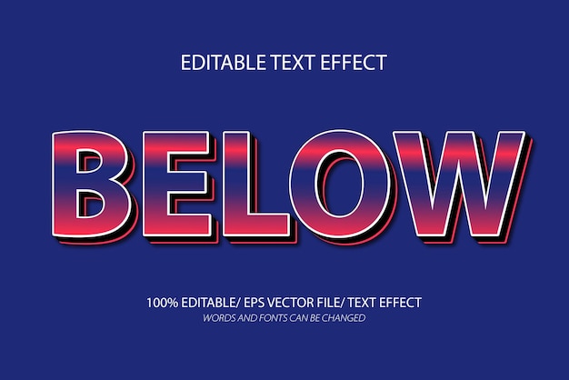 Abaixo é possível editar o efeito de texto e o estilo de texto
