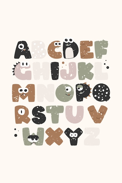 Abc, alfabeto alegre infantil