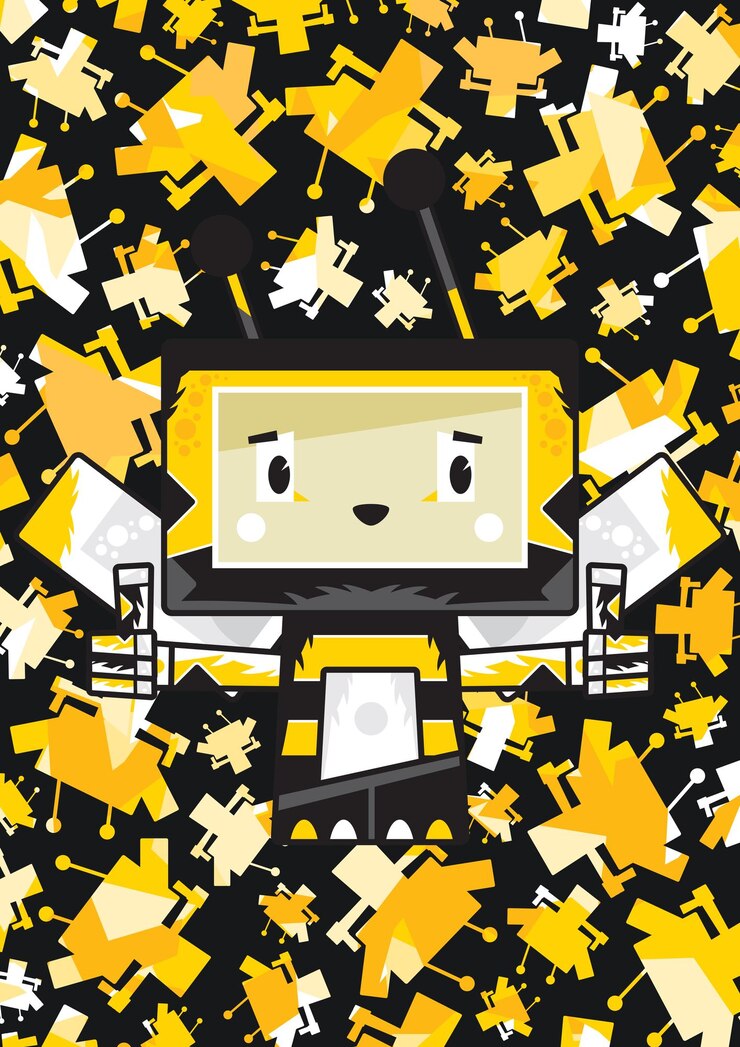 Vetor abelha de desenho animado bonito com polegares para cima na ilustração de fundo estampado