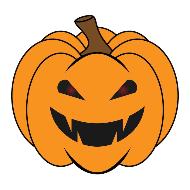 Abóbora Assustadora De Halloween Simples Com Chapéu De Bruxa Em Ilustração  De Estilo Simples Abóbora De Desenho Animado PNG , Cara Assustadora, Cara  De Abóbora, Cara Do Mal PNG Imagem para download