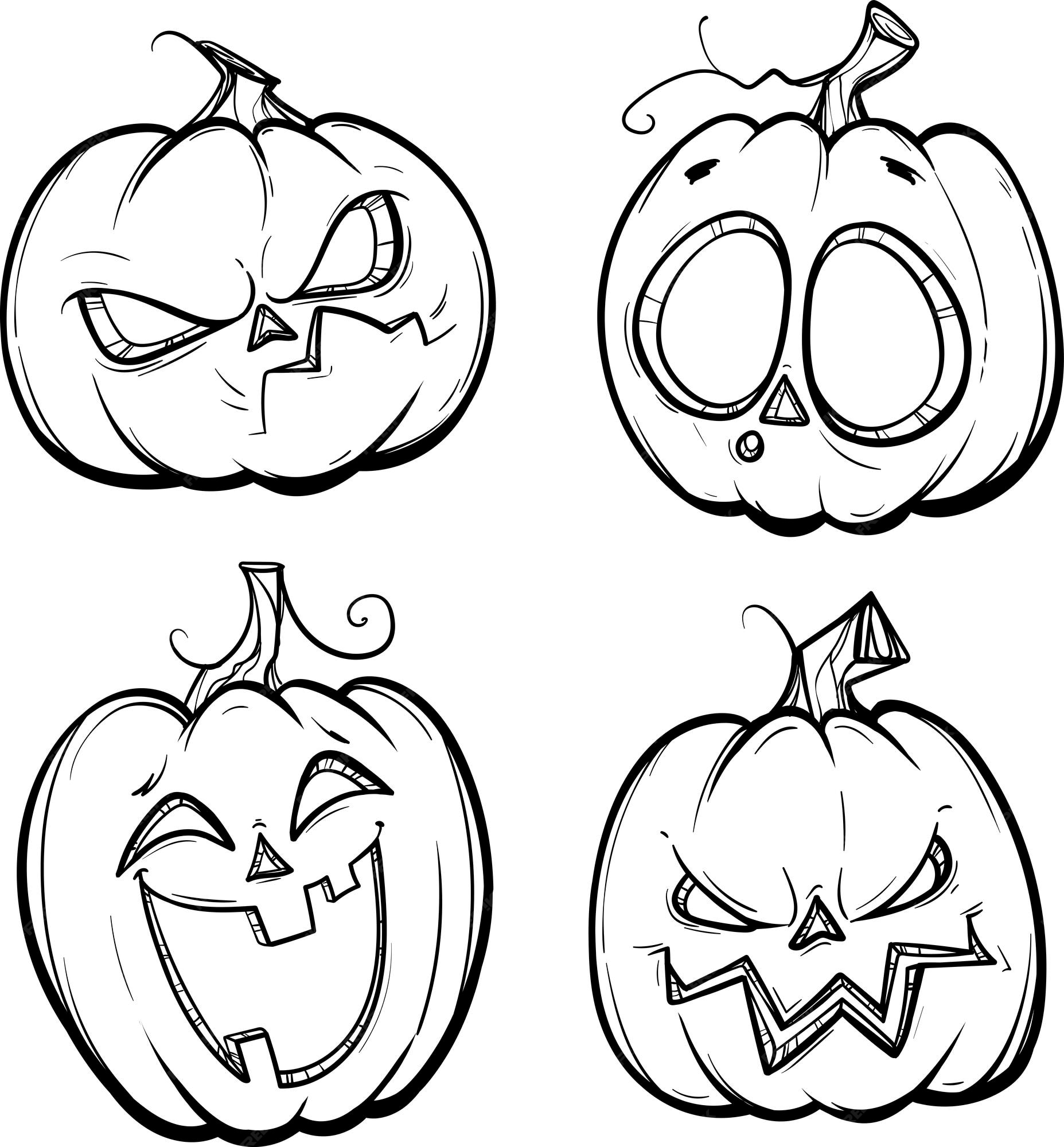 Como DESENHAR ABÓBORA HALLOWEEN - Como DIBUJAR a CALABAZA HALLOWEEN - How  To DRAW HALLOWEEN PUMPKIN 