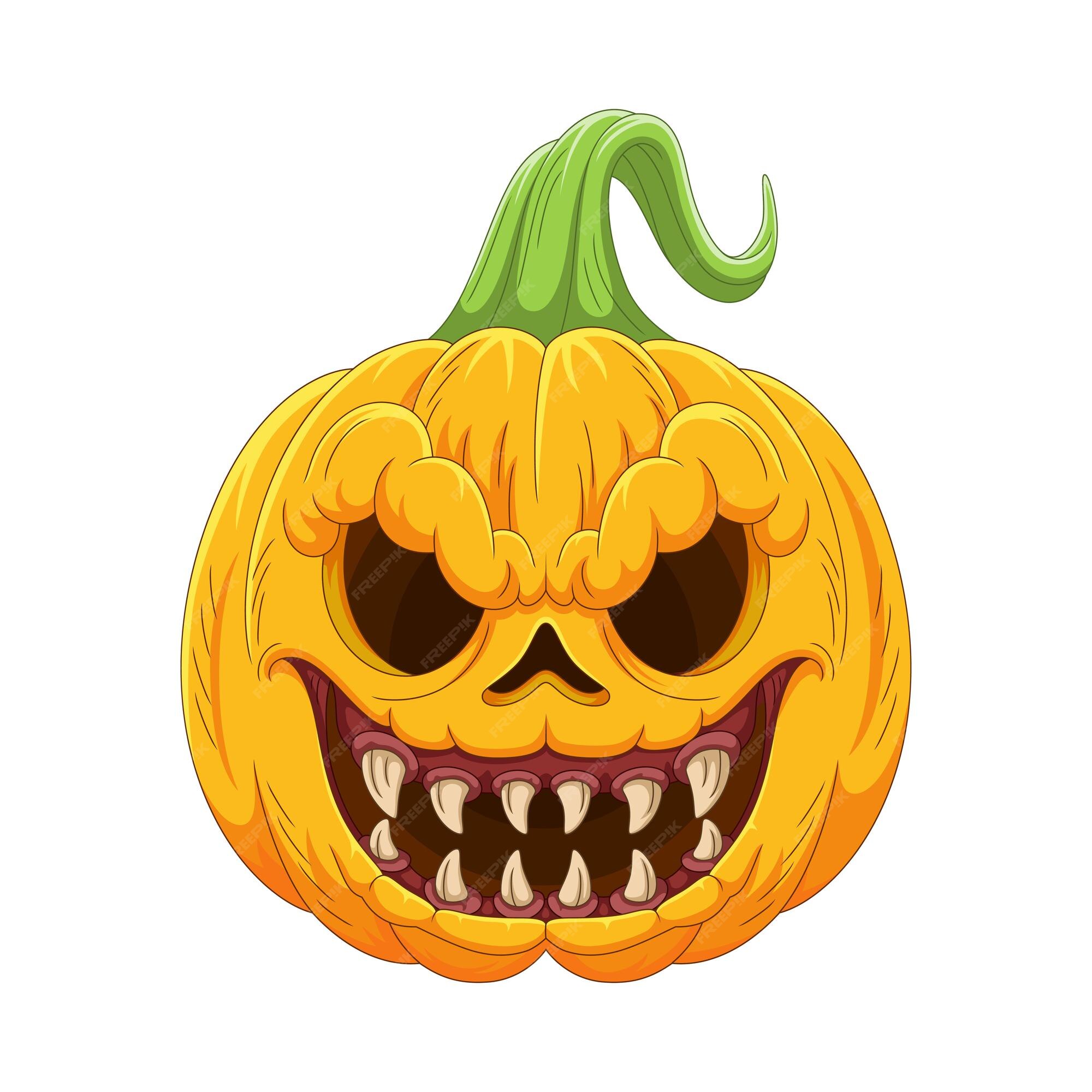 abóbora de halloween com cara assustadora 26887041 PNG